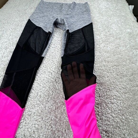 Victoria's Secret PINK Bonded High Waist Mesh Legging Gray Pink - Picture 7 of 11